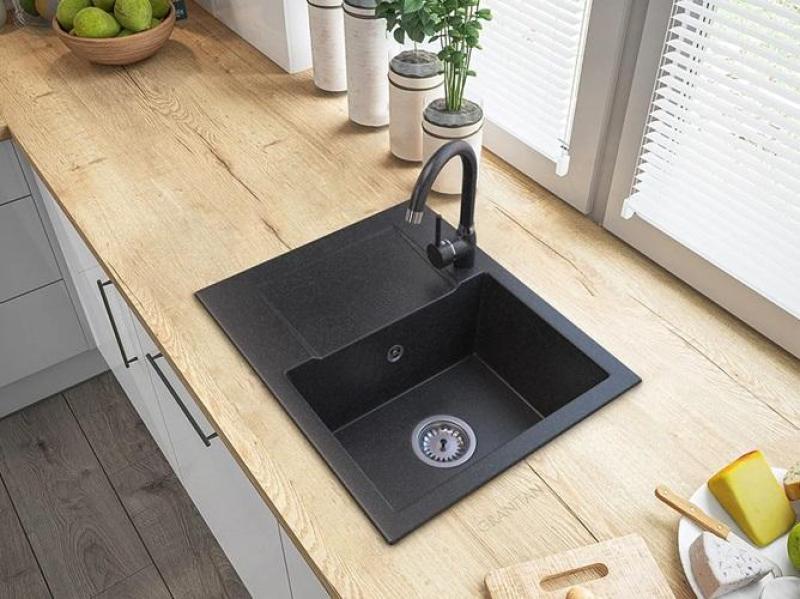 Graniteland Nex Granitový Arduinový umývadlo vzhľadu tvrdého kameňa s odčerpadlom 574x464 mm 1208971426