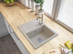 Graniteland Nex Granitový béžový drez s odčerpávacou časťou 574x464 mm 1208971429