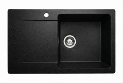 Graniteland Liri Granitový Arduin tvrdý kameň vzhľad umývadlo s odčerpadlovacou časťou 765x448 mm 1208971437