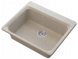 Graniteland Vastone Granitový Drez 619x522 mm Beige Povrchová montáž s Kranovou dierou a Nerezovou Zátkou 1208971444