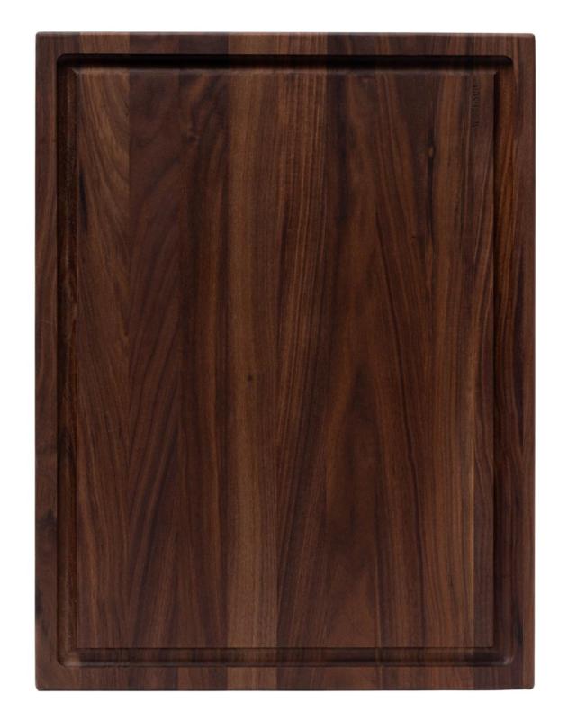 Woodsea Butcher Groove M - Orechové Drevená Doska na Krájanie so šťavnou drážkou 50x38 cm 1208971535