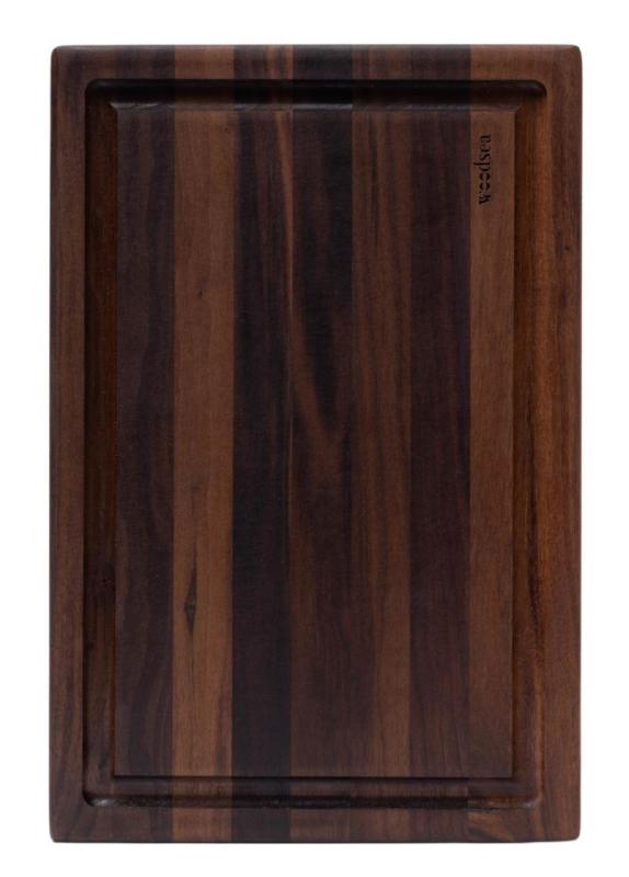 Woodsea Butcher Groove L - Orechové drevená doska na krájanie so šťavovým žľabom 60x45 cm 1208971536