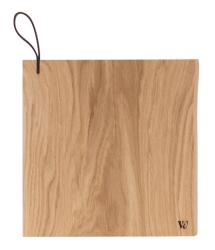 Woodsea Chop-Chop Oak S - Dubová doska na krájanie 25x24cm s koženou rukoväťou 1208971539