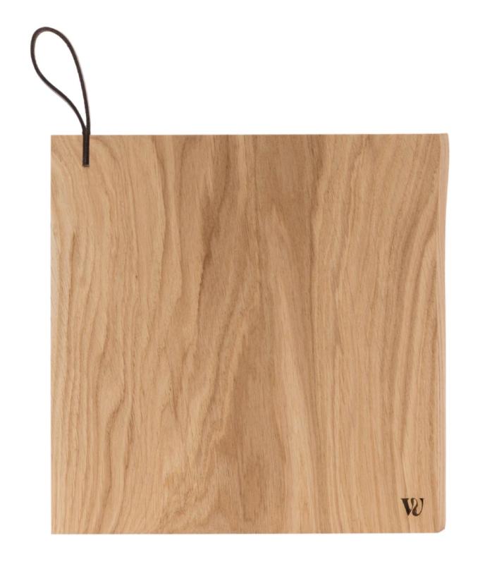 Woodsea Chop-Chop Oak S - Dubová doska na krájanie 25x24cm s koženou rukoväťou 1208971539