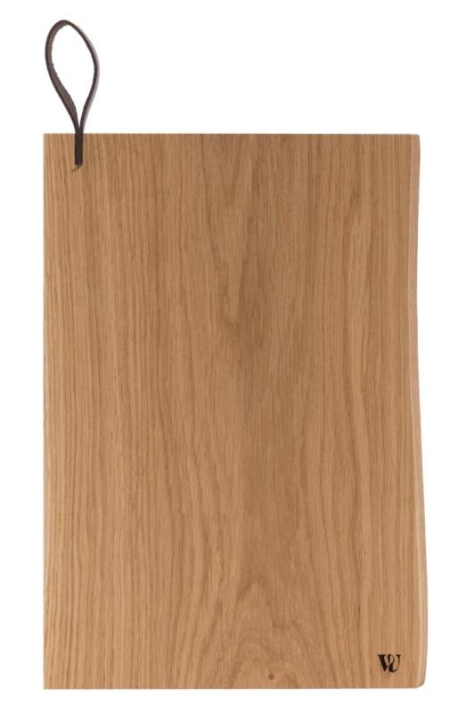 Woodsea Chop-Chop Oak M - Dubová Krájací Doska 35x24cm s koženou rukoväťou 1208971540