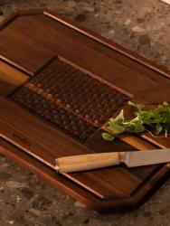 Woodsea Castle Steak - Orechové steakové krájacie a podávacie dosky 45x30 cm 1208971569