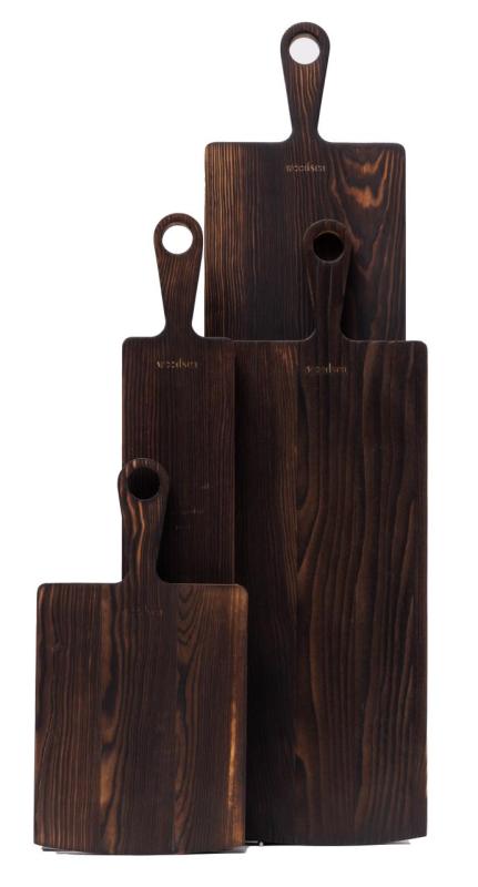 Woodsea Pine Burned S - Drevená doska na krájanie z borovicového dreva 20x38cm 1208971575