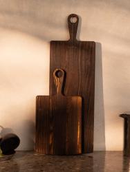 Woodsea Pine Burned - Servírovacia doska z borovicového dreva 11x62 cm 1208971579