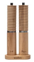 Woodsea Spice - Dubový súprava koreničiek na soľ a korenie Ø5x28 cm 1208971597