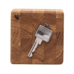 Woodsea End Grain Oak - Kľúčový držiak z dubového dreva 9x9 cm 1208971600