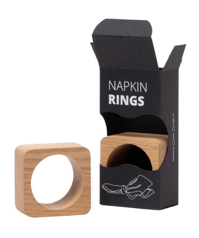 Woodsea servitkový prsteň Oak - Dubový servitkový prsteň 5x5 cm 2 kusy 1208971602