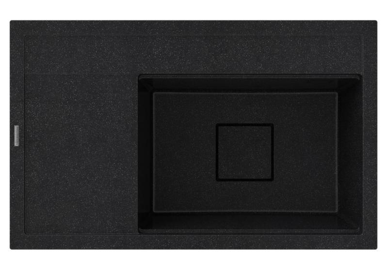 Graniteland Seta Granitový čierny arduín Tvrdý kameň Umyvadlo na výstavbu 80x50 cm 1208971619