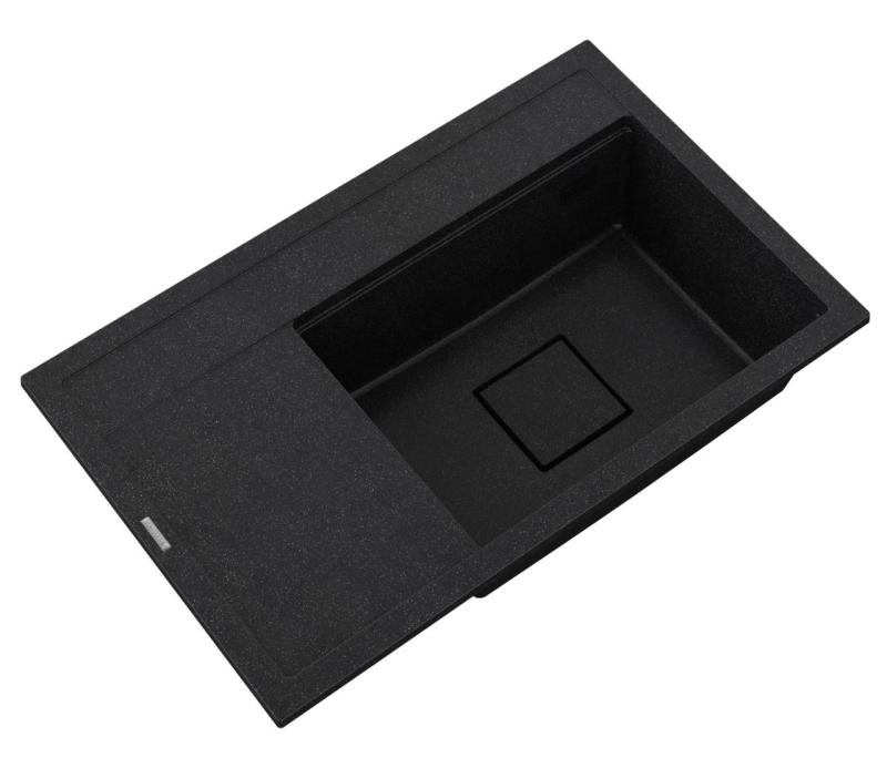 Graniteland Seta Granitový čierny arduín Tvrdý kameň Umyvadlo na výstavbu 80x50 cm 1208971619