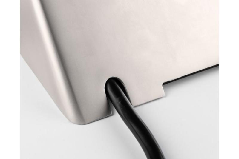 Nábytková zásuvka SOFITO, 2xSCHUKO, USB A+C, kábel 1,5 m, nehrdzavejúca oceľ