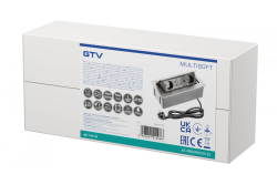 Nábytková zásuvka MULTISOFT, 2xSHUKO, USB A+C, RJ45, HDMI kábel 1,5 m, hliník