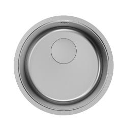 Pure.Sink Rondo Nerezový okrúhly drez na zapustenie, podstavbu a montáž na dosku, 37 cm, RD375-SS