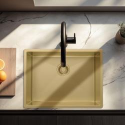 Pure.Sink Luxion Zlatý drez 55x40 cm podstavný, zapustený a povrchový PLX5540-60