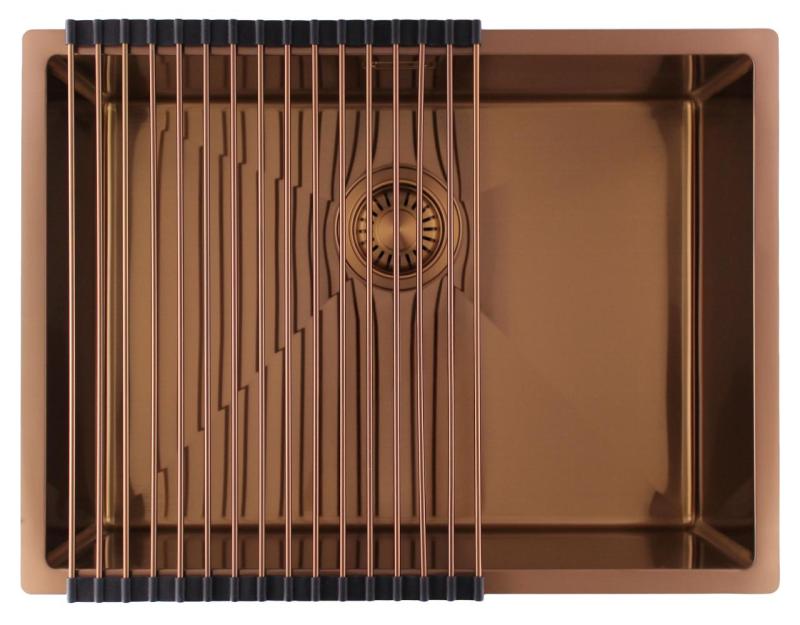 Pure.Sink Luxion Medený drez 55x40 cm podstavný, zapustený a nadstavný PLX5540-62