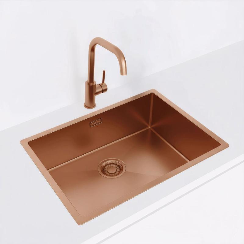 Pure.Sink Luxion Medený drez 55x40 cm podstavný, zapustený a nadstavný PLX5540-62