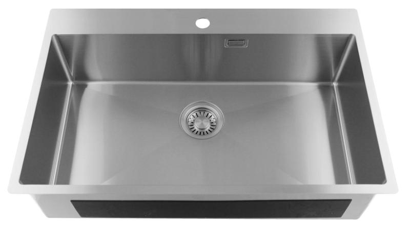 Pure.Sink Luxion Veľký nerezový drez 78x50 cm Tapwing s otvorom pre batériu PLX7850T-02