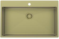 Pure.Sink Luxion Veľký zlatý drez 78x50 cm Batéria s otvorom na batériu PLX7850T-60