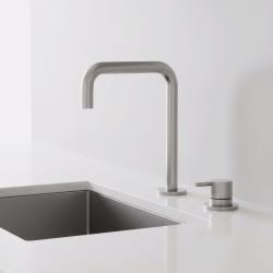 Pure.Sink Luxion 2-otvorový masívny nerezový kuchynský batériový kohútik s U výtokom PLX2HU-02