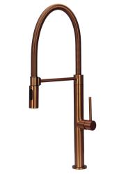 Pure.Sink Luxion Profesionálny medený kuchynský batériový kohútik s flexibilným výtokom a 2 typmi prúdu PLXFLEX-62