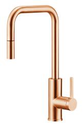 Pure.Sink Luxion Copper kitchen faucet square with pull-out spout PLXSQUA-62