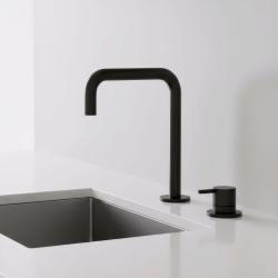 Pure.Sink Luxion 2-otvorový matný čierny kuchynský batériový kohútik s U výtokom PLX2HU-10