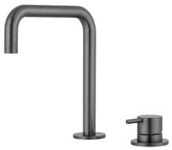 Pure.Sink Luxion 2-otvorový kuchynský batériový kohútik z gun metal s U výtokom PLX2HU-61