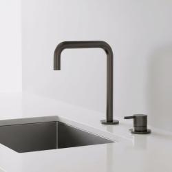 Pure.Sink Luxion 2-otvorový kuchynský batériový kohútik z gun metal s U výtokom PLX2HU-61