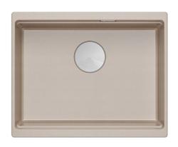 Quadri Newport II granitový podstavec v béžovej farbe, umývadlo 560x450mm s nerezovou zátkou a výpustnou čiapkou 1208971766