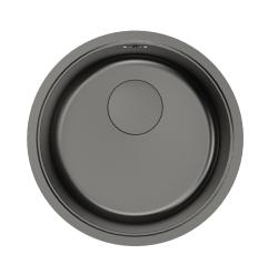 Pure.Sink Rondo Kúpeľňová umývadlová batéria v odtieni Gun Metal, na zapustenie, podomietkovú montáž a povrchovú montáž, 37 cm, RD375-GunMetal