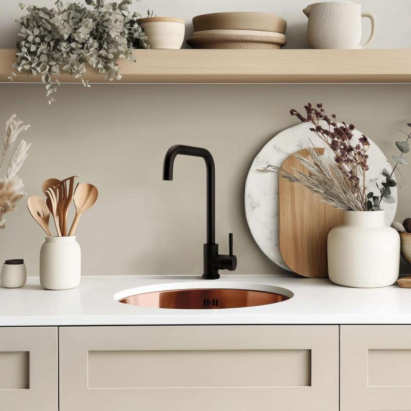 Pure.Sink Rondo Medené Kruhové Umyvadlo pre rovnú montáž, spodnú montáž a nadstavbu 38 cm PRN38-62
