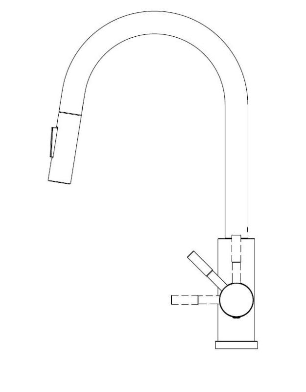 Pure.Sink Elite Steel Stream-S kuchynská batéria PVD medená s vytiahnutým výlevom PS8045-62