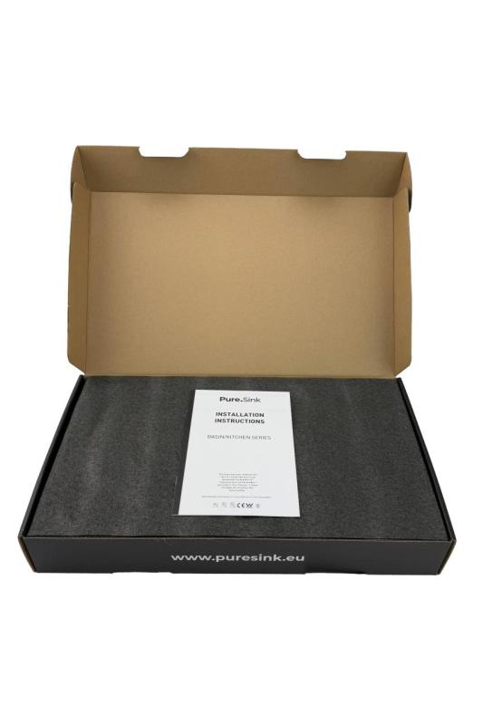 Pure.Sink Elite Steel Pulse-S kuchynská batéria Mat čierna s výsuvným výlevom a sprejovacím režimom PS8500-10