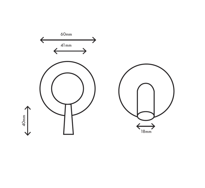 MURO TUA Nástenná batéria k umývadlu, chróm M1.AB1.2.CR