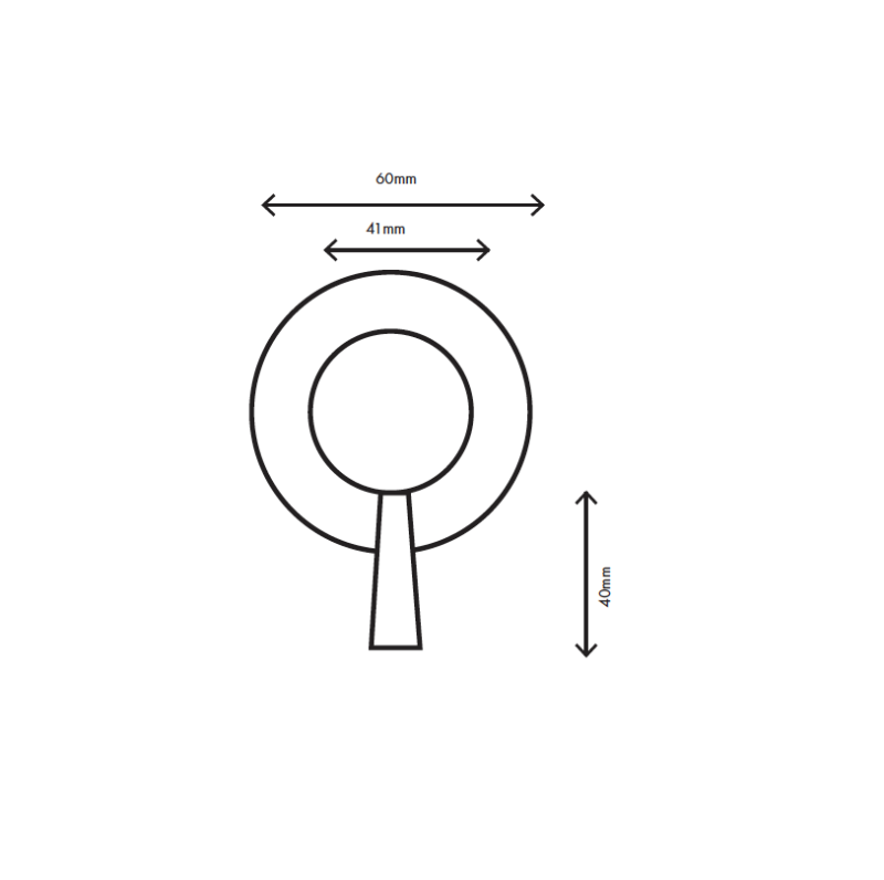 MURO TUA Vstavaný 2-cestný prepínač chróm M1.B32.2.CR