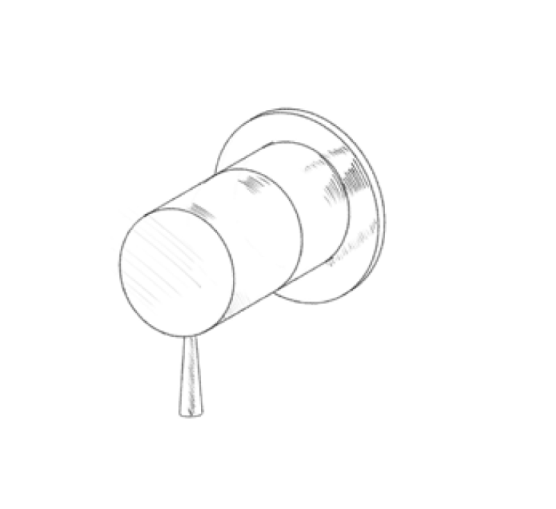 MURO TUA Vstavaný 3-cestný prepínač chróm M1.B33.3.CR