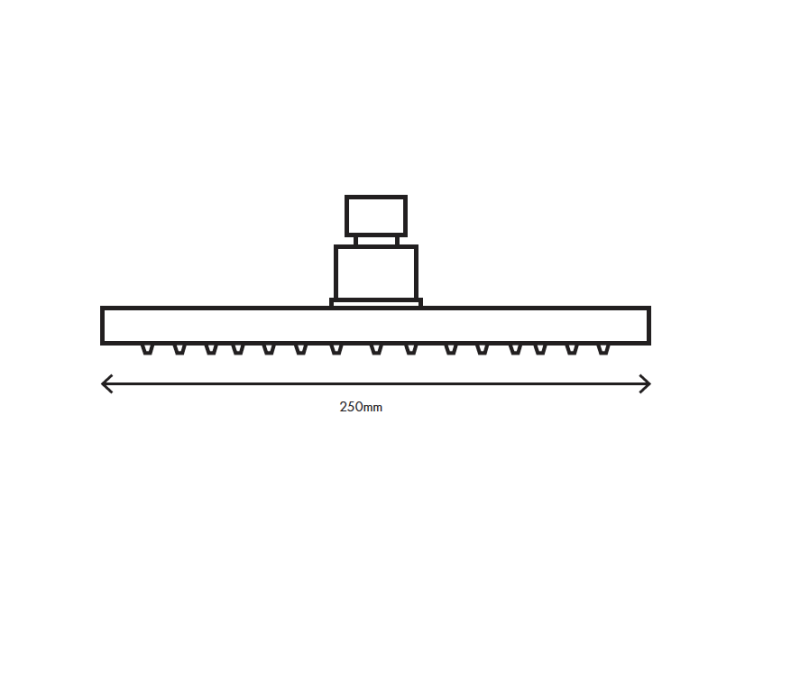 MURO TUA hlavová sprcha 250 mm chróm M1.BA2.M.CR