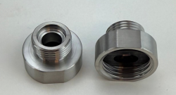 Pure.Sink Prechodová vsuvka z nehrdzavejúcej ocele s vonkajším priemerom 3/8 (samec) na vnútorný priemer 1/2 (samica) Sada 2 kusov PS3812-00