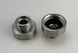 Pure.Sink Prechodová vsuvka z nehrdzavejúcej ocele s vonkajším priemerom 3/8 (samec) na vnútorný priemer 1/2 (samica) Sada 2 kusov PS3812-00