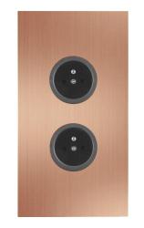 Indux Corner Energetická stĺpiková zásuvka s 2 zásuvkami, uzemnená, meď 1208972280