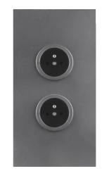 Indux Corner Energetická stĺpik s 2 zásuvkami Penaarde Gun metal 1208972282