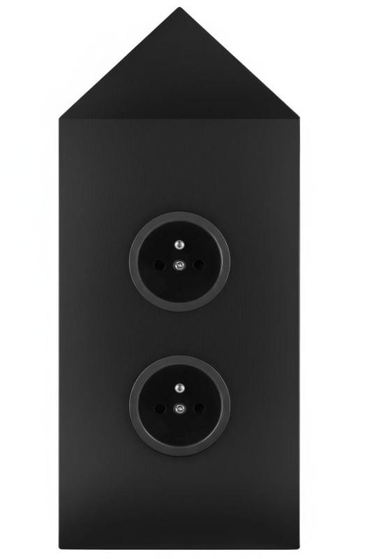 Indux Corner Energetická stĺpik s 2 zásuvkami Penaarde Hoek Čierna 1208972285