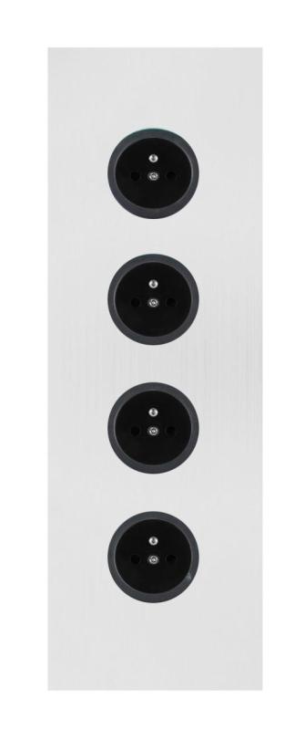 Indux Corner Energetická lišta so 4 zásuvkami Penaarde Biela 1208972306