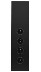 Indux Corner Energetická lišta so 4 zásuvkami Penaarde Čierna 1208972309