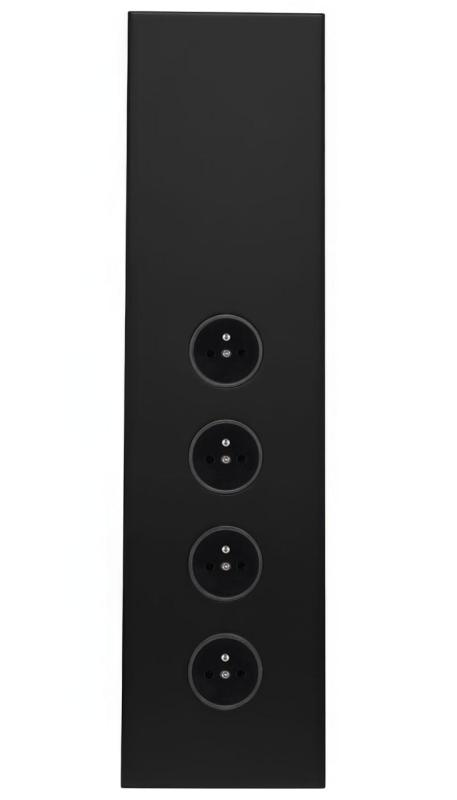 Indux Corner Energetická lišta so 4 zásuvkami Penaarde Čierna 1208972309