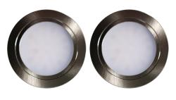 Indux Luma malá vstavaná kuchynská linka Multi Tone LED Set 2 bodové svietidlá v nerezovom vyhotovení 1208972326