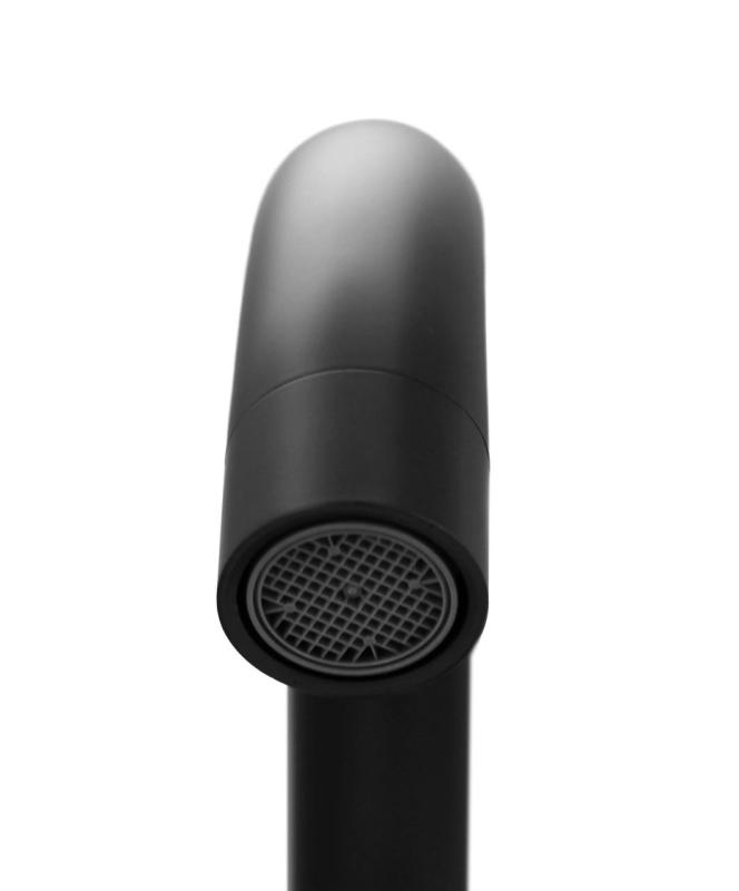 Aquanello Casa Kuchynský batériový kohútik Čierny s hornou rukoväťou BL-1202-CS